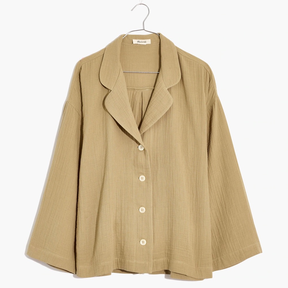 Madewell Double-Gauze Oversized Pajama Shirt